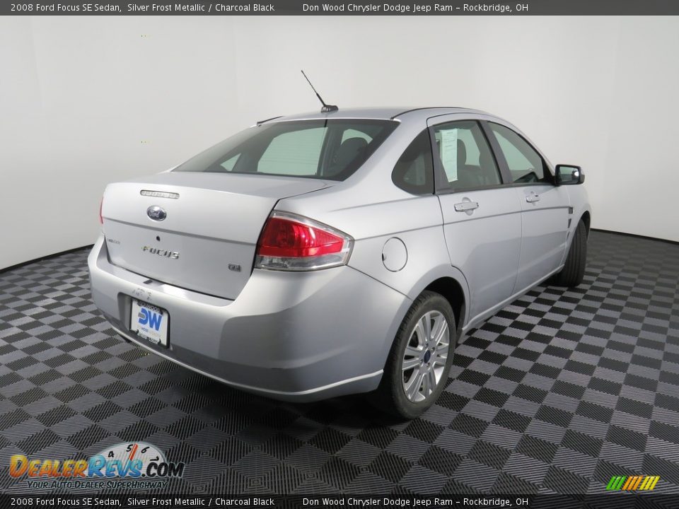 2008 Ford Focus SE Sedan Silver Frost Metallic / Charcoal Black Photo #14