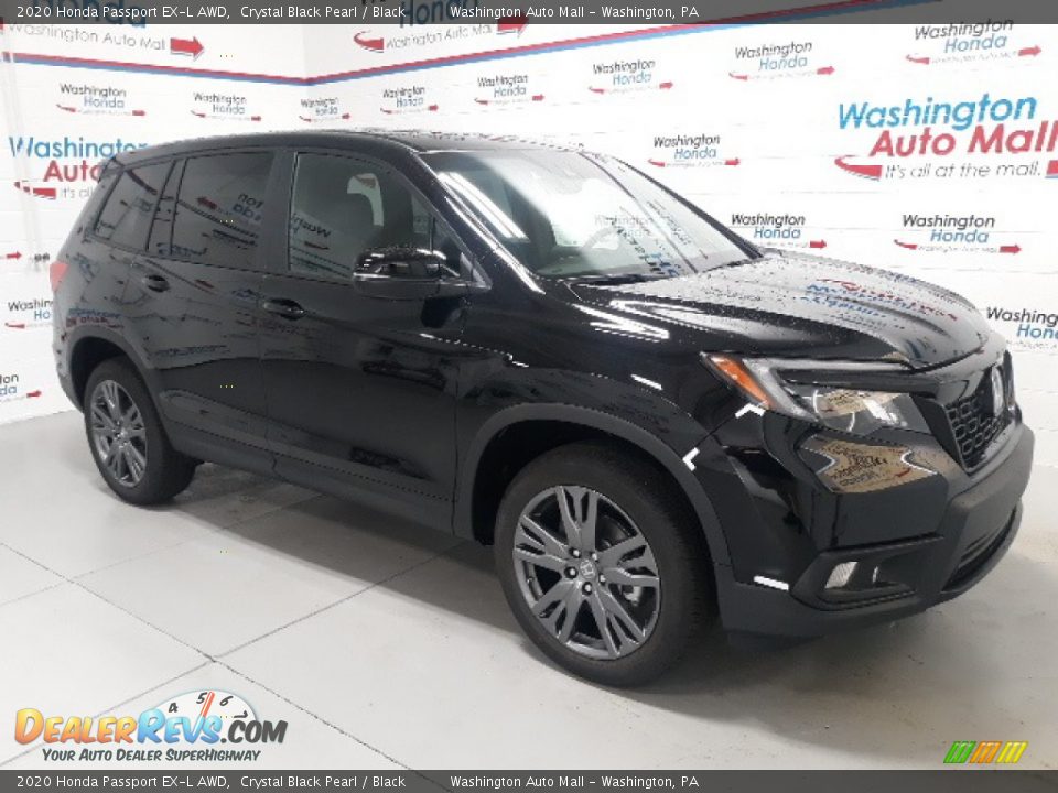 2020 Honda Passport EX-L AWD Crystal Black Pearl / Black Photo #2