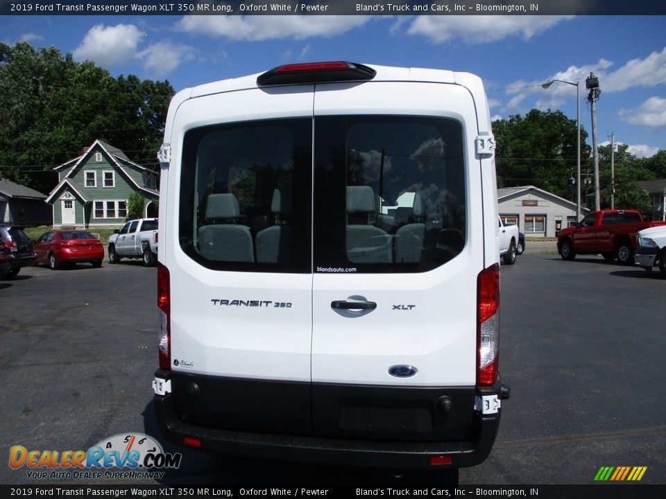 2019 Ford Transit Passenger Wagon XLT 350 MR Long Oxford White / Pewter Photo #27