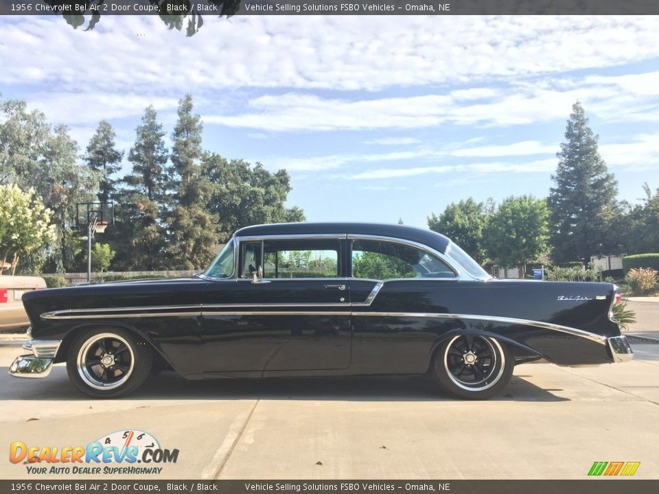 1956 Chevrolet Bel Air 2 Door Coupe Black / Black Photo #1