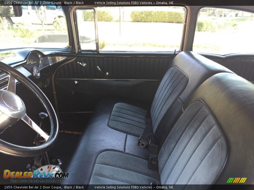 1956 Chevrolet Bel Air 2 Door Coupe Black / Black Photo #4