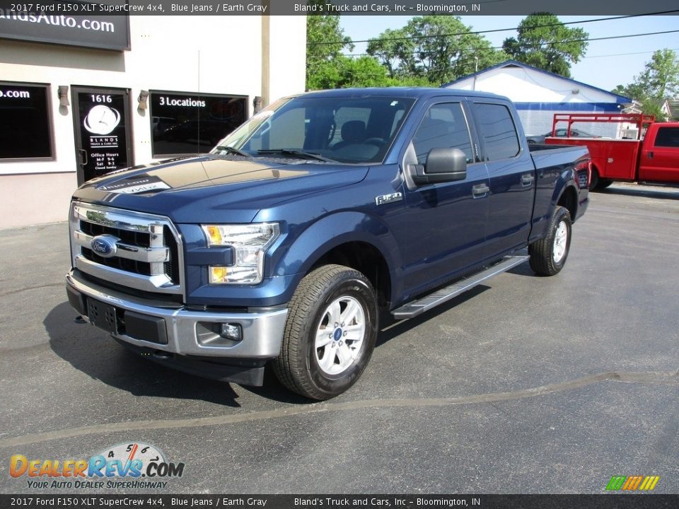2017 Ford F150 XLT SuperCrew 4x4 Blue Jeans / Earth Gray Photo #2