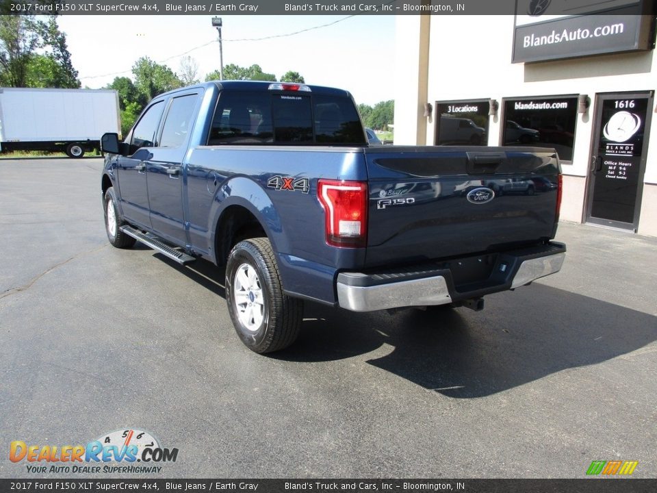 2017 Ford F150 XLT SuperCrew 4x4 Blue Jeans / Earth Gray Photo #3