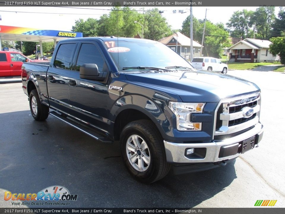 2017 Ford F150 XLT SuperCrew 4x4 Blue Jeans / Earth Gray Photo #5