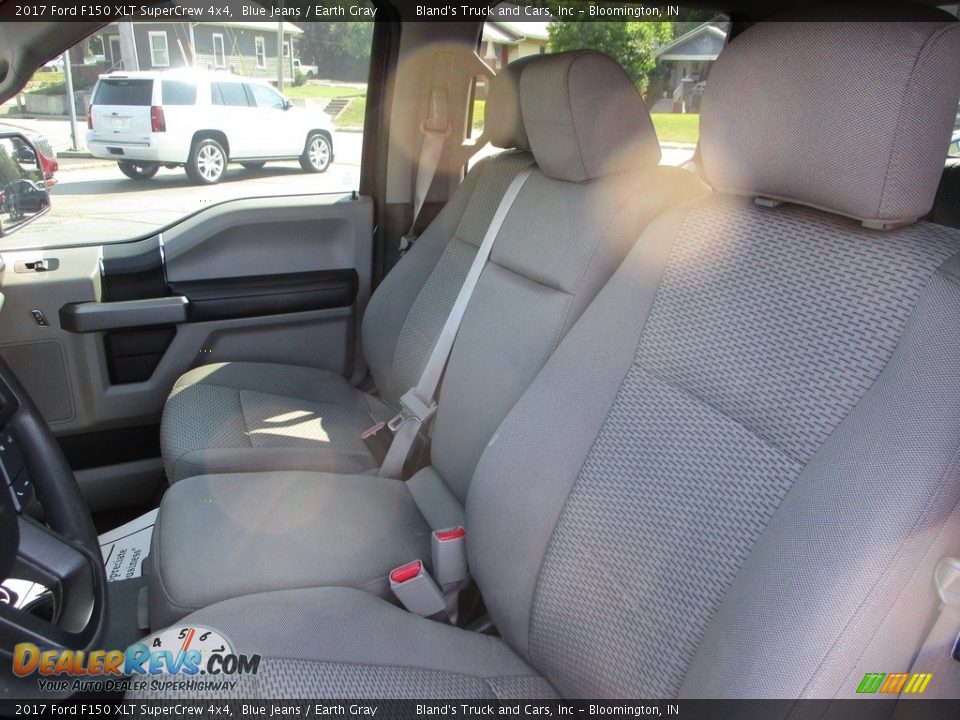 2017 Ford F150 XLT SuperCrew 4x4 Blue Jeans / Earth Gray Photo #8