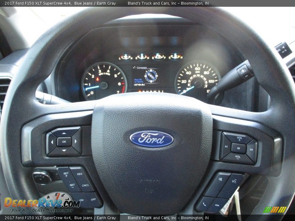 2017 Ford F150 XLT SuperCrew 4x4 Blue Jeans / Earth Gray Photo #13