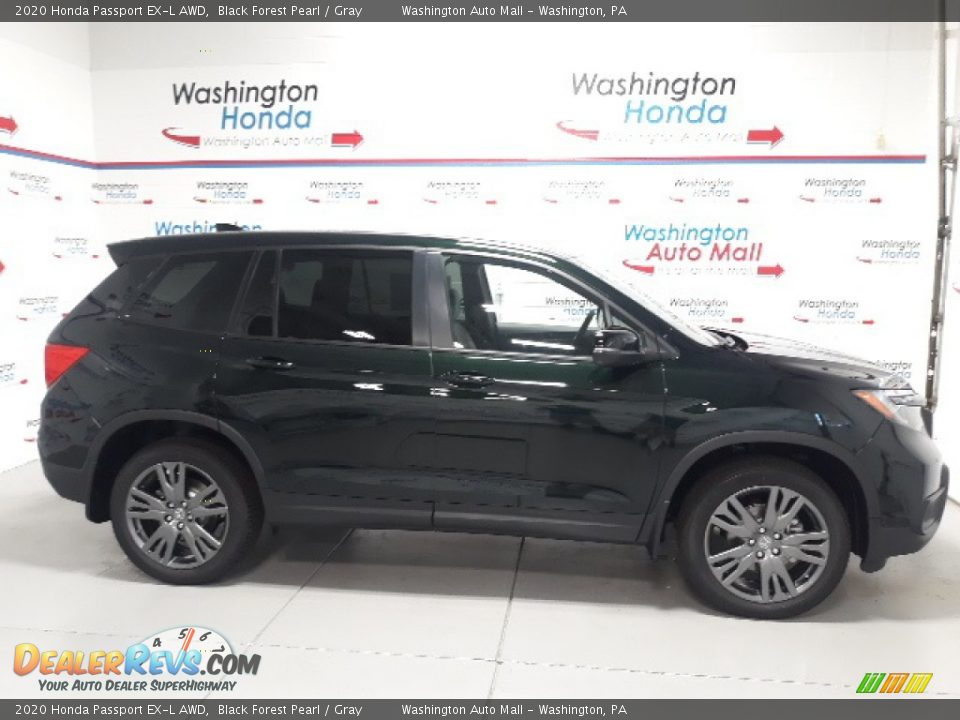 2020 Honda Passport EX-L AWD Black Forest Pearl / Gray Photo #1