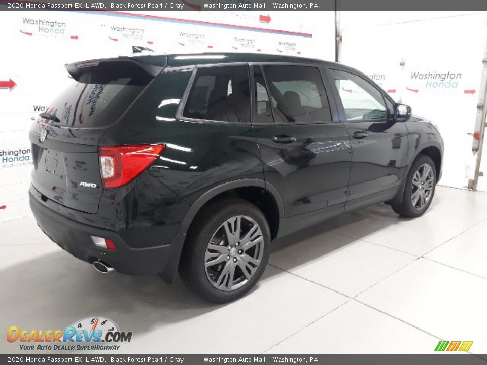 2020 Honda Passport EX-L AWD Black Forest Pearl / Gray Photo #3