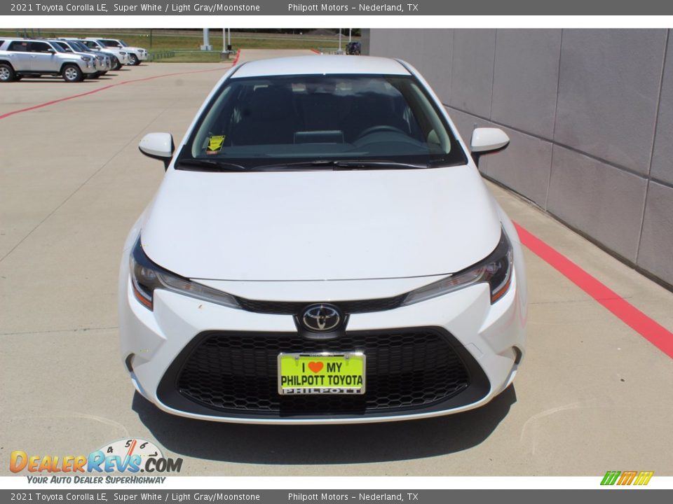 2021 Toyota Corolla LE Super White / Light Gray/Moonstone Photo #3