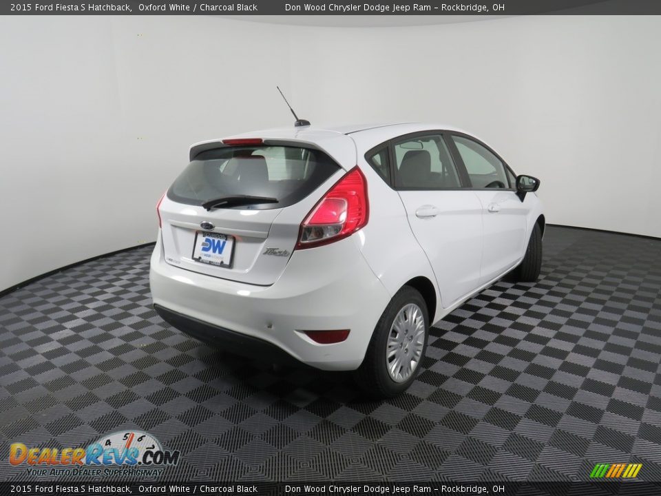 2015 Ford Fiesta S Hatchback Oxford White / Charcoal Black Photo #15