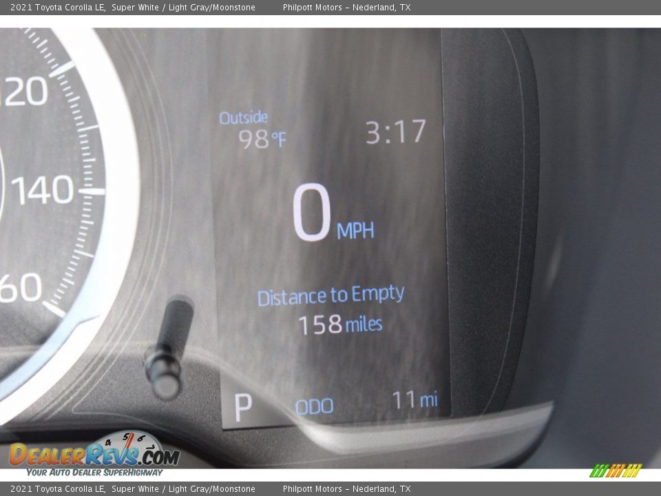 2021 Toyota Corolla LE Super White / Light Gray/Moonstone Photo #14