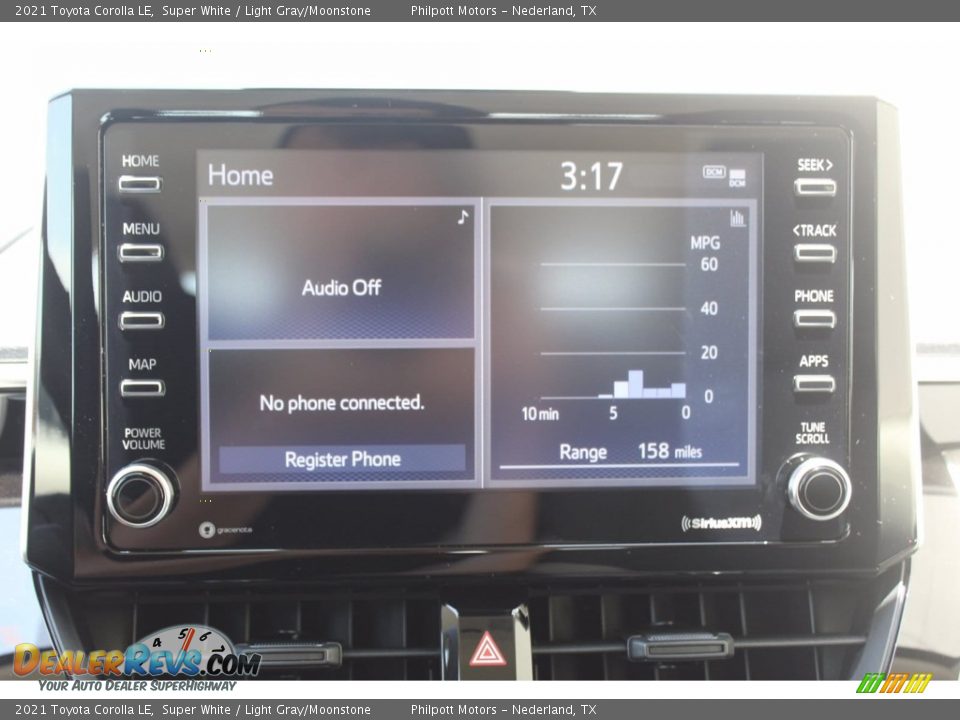 2021 Toyota Corolla LE Super White / Light Gray/Moonstone Photo #15