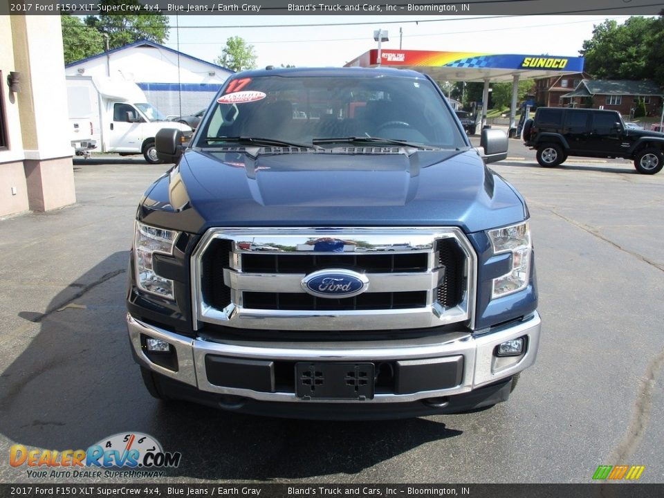 2017 Ford F150 XLT SuperCrew 4x4 Blue Jeans / Earth Gray Photo #34