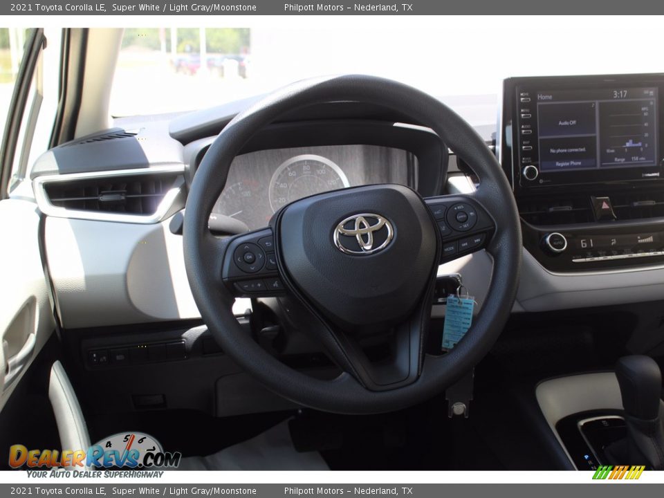 2021 Toyota Corolla LE Super White / Light Gray/Moonstone Photo #21