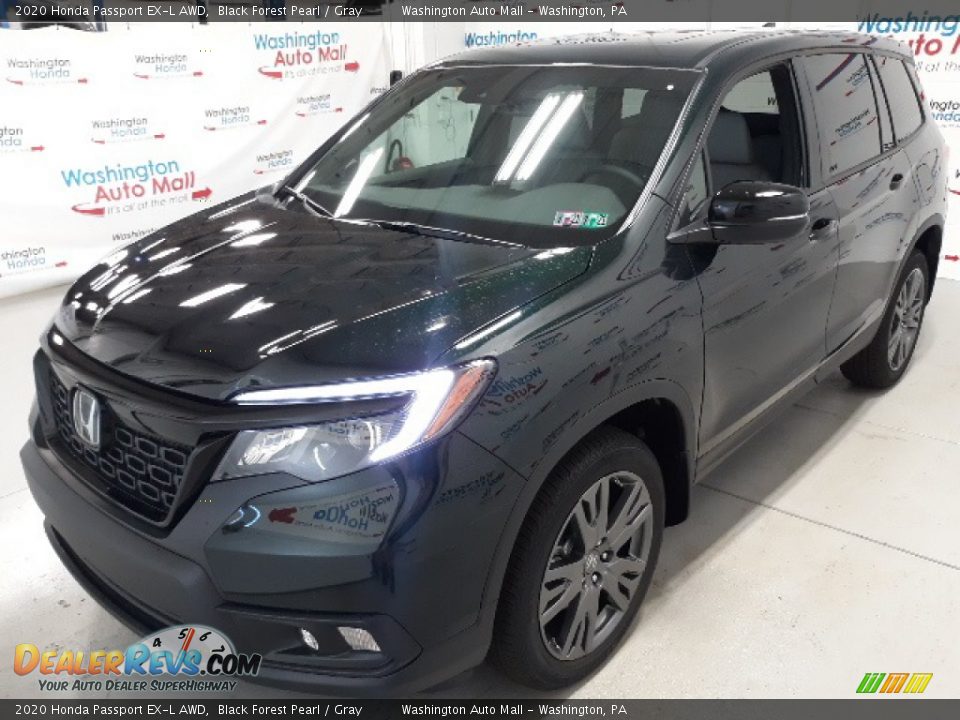 2020 Honda Passport EX-L AWD Black Forest Pearl / Gray Photo #28