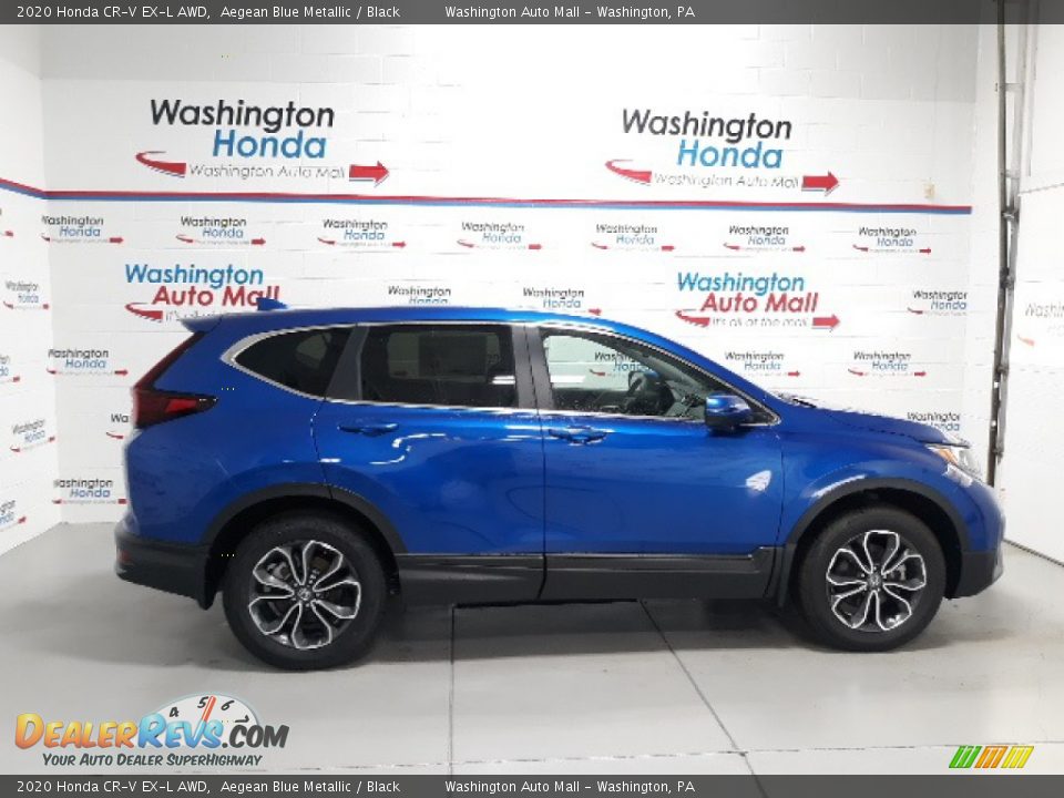 2020 Honda CR-V EX-L AWD Aegean Blue Metallic / Black Photo #1