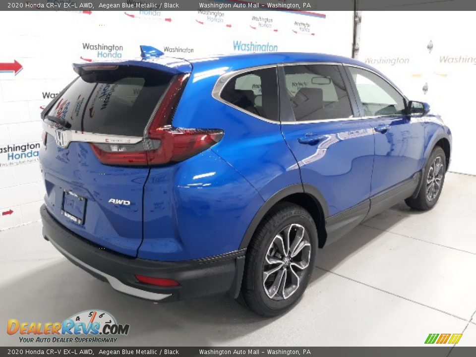 2020 Honda CR-V EX-L AWD Aegean Blue Metallic / Black Photo #3