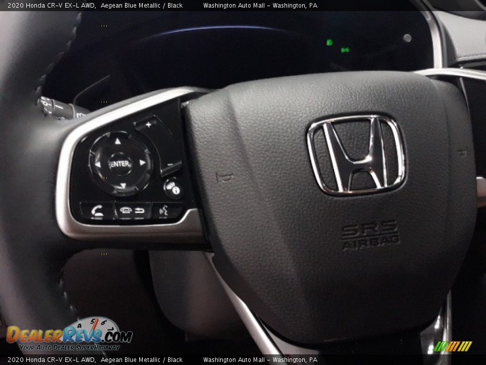 2020 Honda CR-V EX-L AWD Aegean Blue Metallic / Black Photo #6