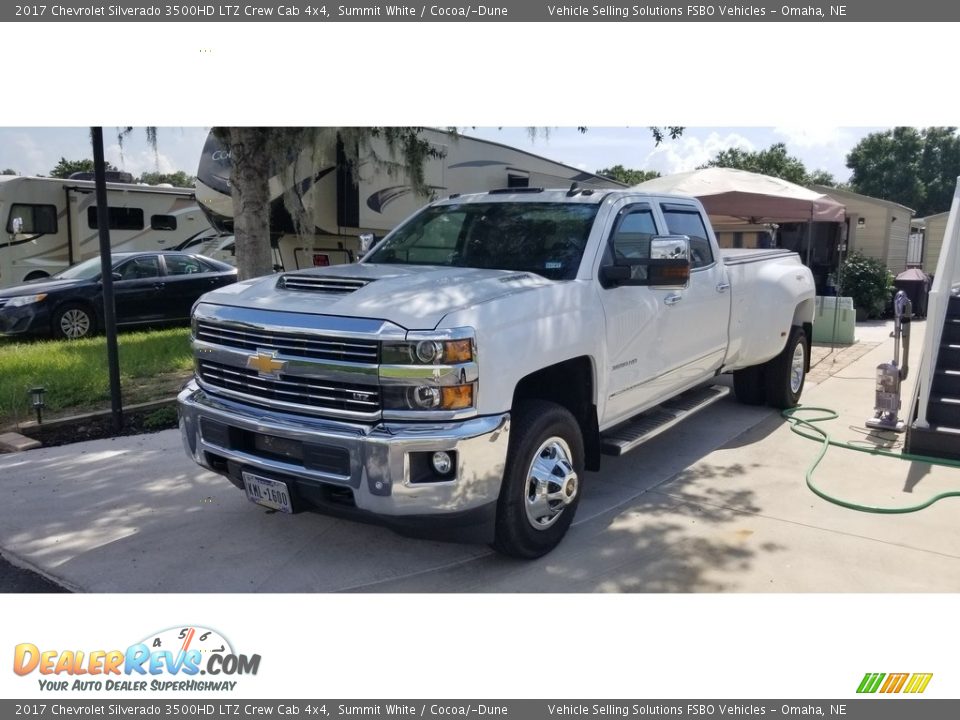 2017 Chevrolet Silverado 3500HD LTZ Crew Cab 4x4 Summit White / Cocoa/­Dune Photo #1