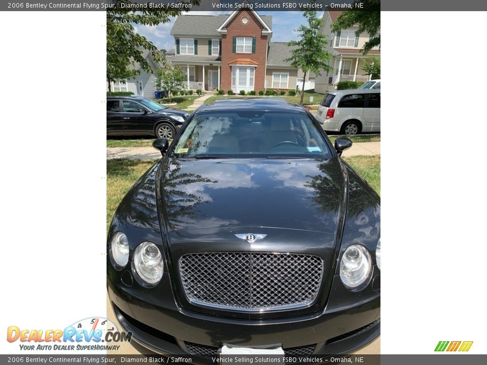 2006 Bentley Continental Flying Spur Diamond Black / Saffron Photo #7