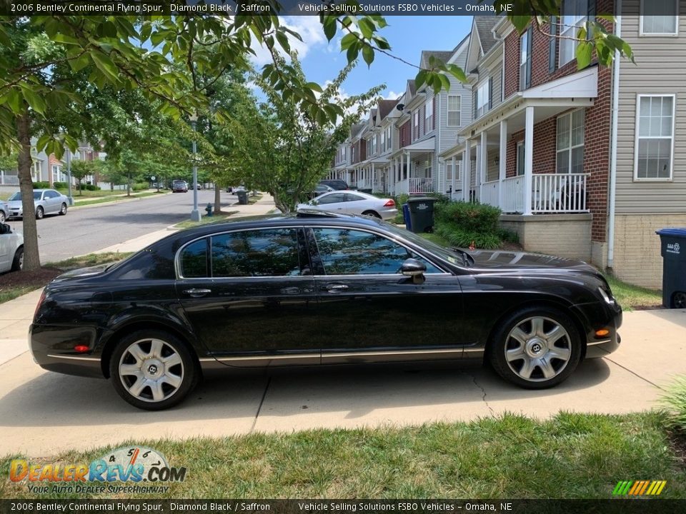 2006 Bentley Continental Flying Spur Diamond Black / Saffron Photo #8