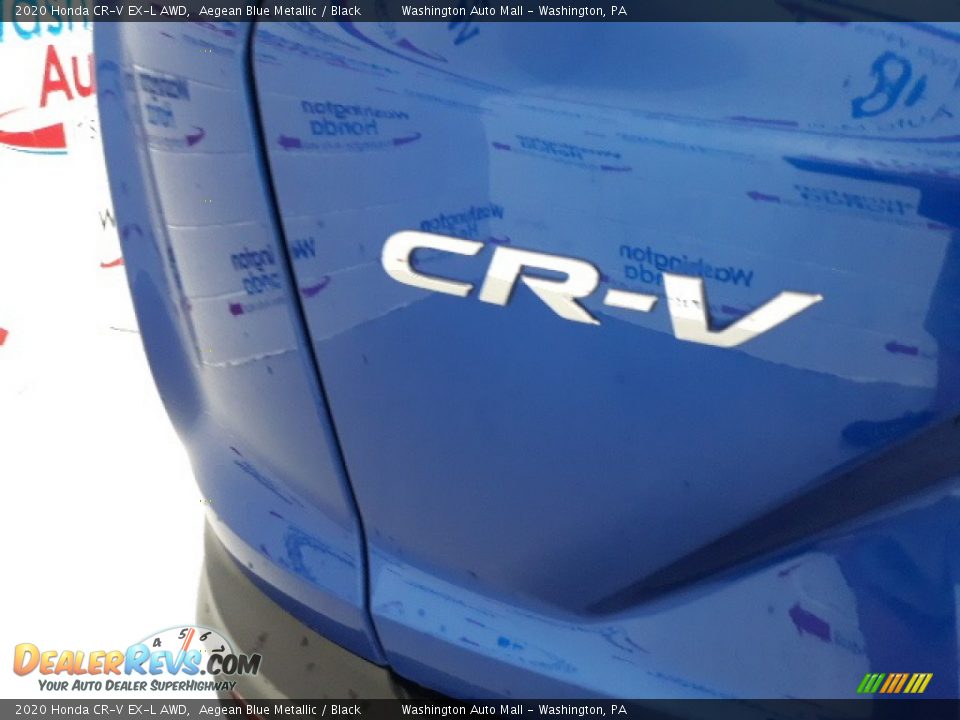 2020 Honda CR-V EX-L AWD Aegean Blue Metallic / Black Photo #32