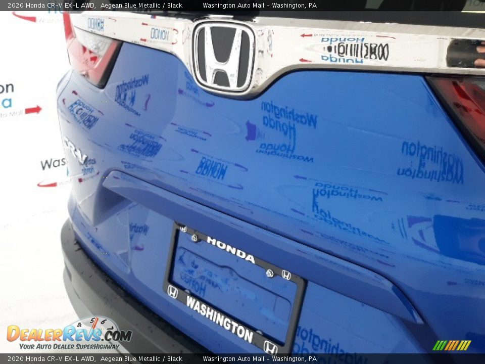 2020 Honda CR-V EX-L AWD Aegean Blue Metallic / Black Photo #33