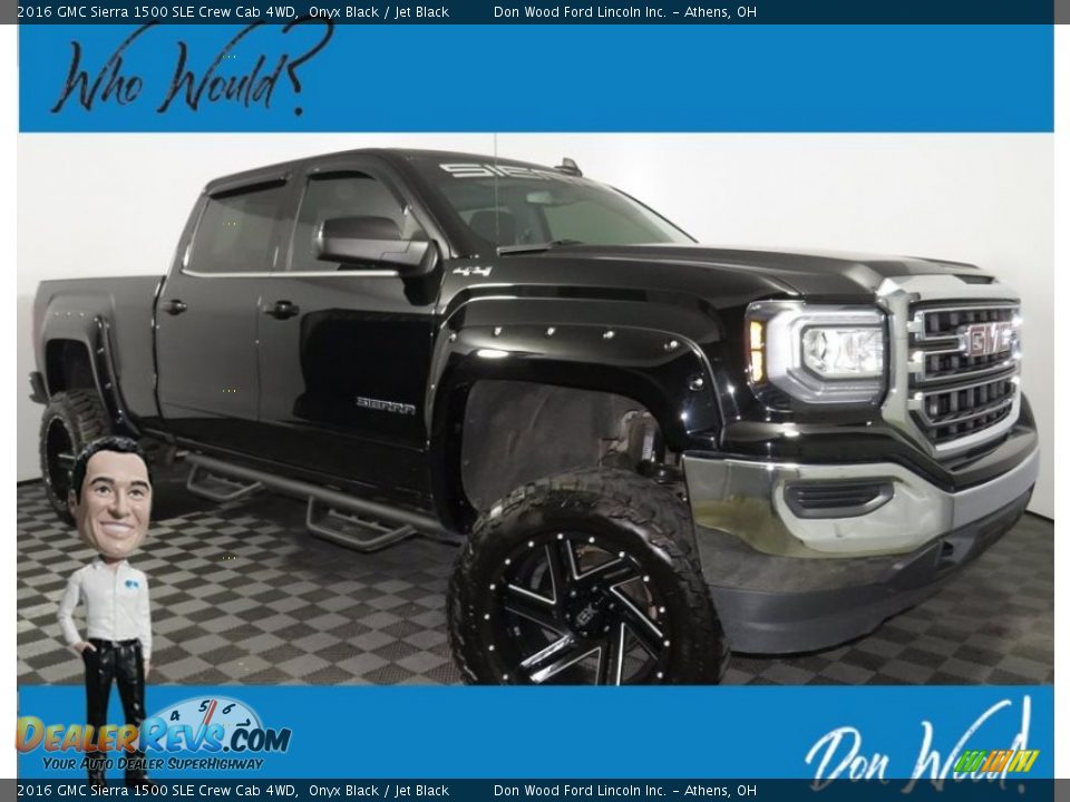 2016 GMC Sierra 1500 SLE Crew Cab 4WD Onyx Black / Jet Black Photo #1