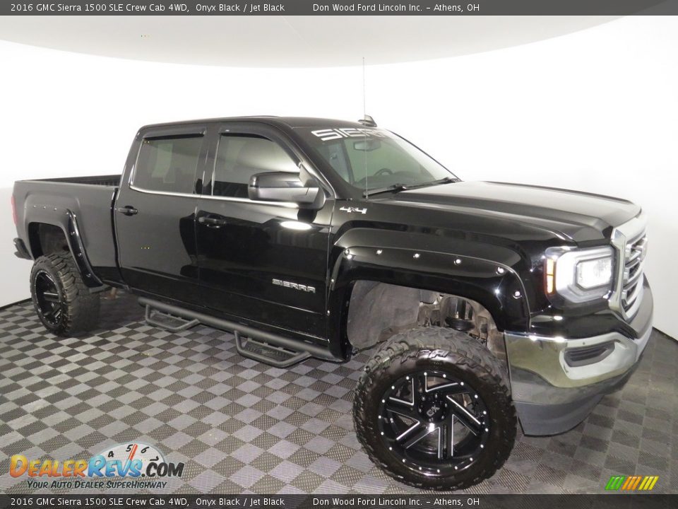 2016 GMC Sierra 1500 SLE Crew Cab 4WD Onyx Black / Jet Black Photo #2