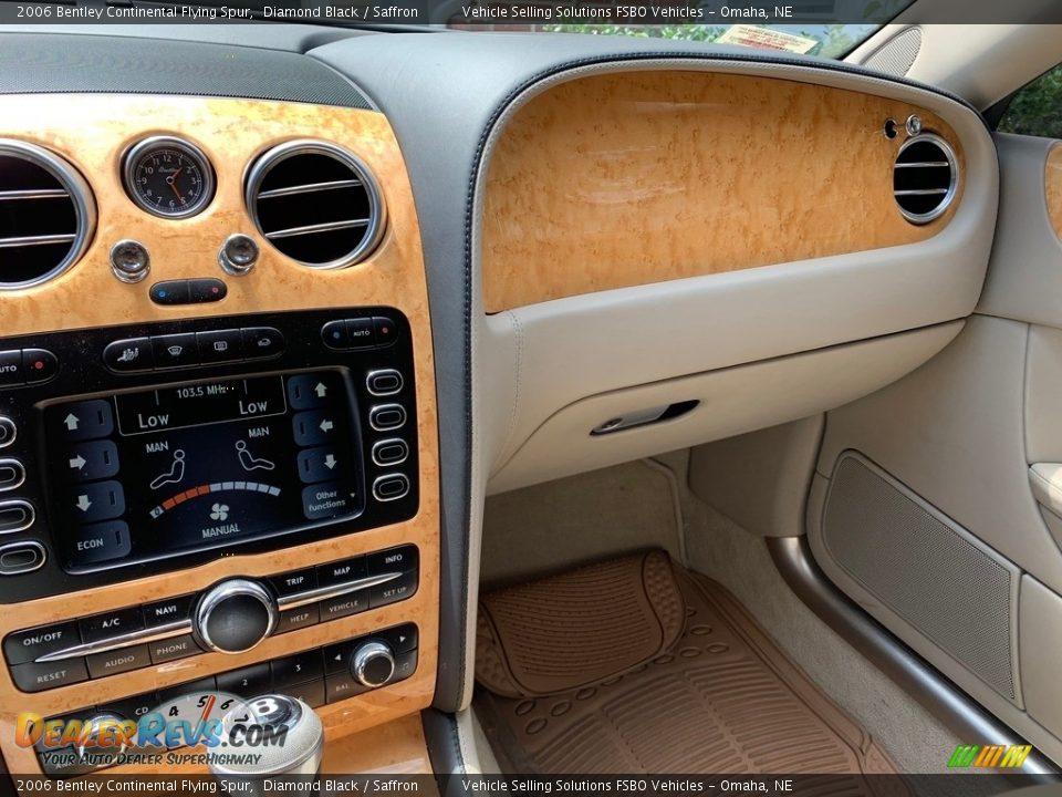 2006 Bentley Continental Flying Spur Diamond Black / Saffron Photo #21