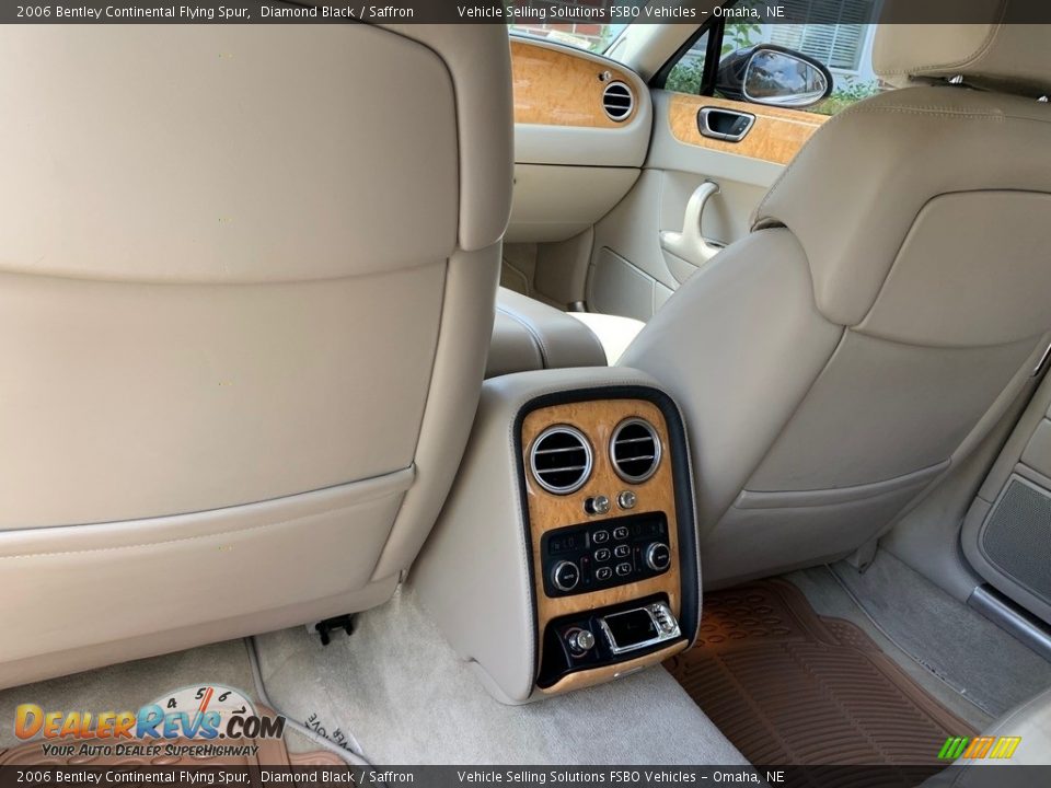 2006 Bentley Continental Flying Spur Diamond Black / Saffron Photo #25