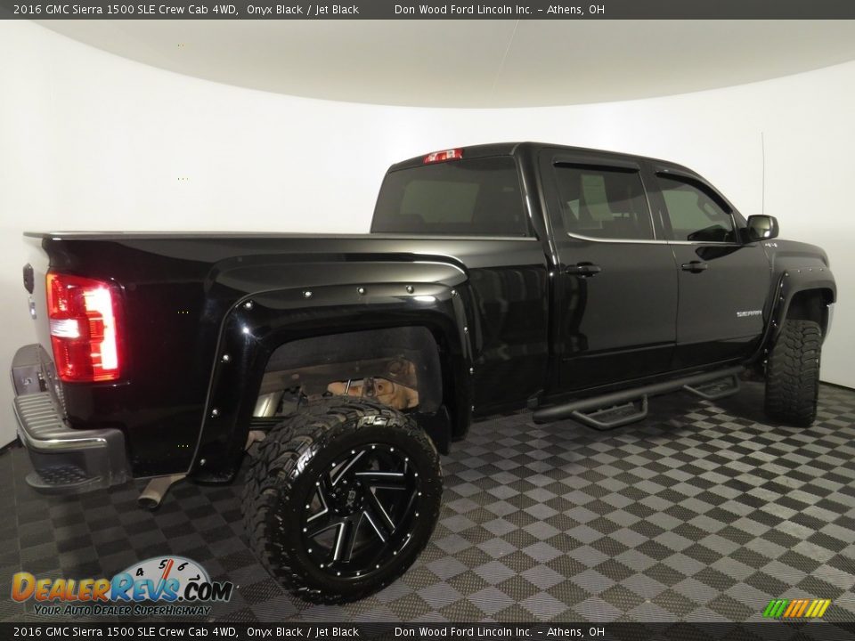 2016 GMC Sierra 1500 SLE Crew Cab 4WD Onyx Black / Jet Black Photo #14