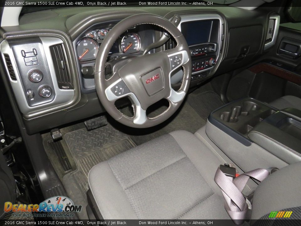 2016 GMC Sierra 1500 SLE Crew Cab 4WD Onyx Black / Jet Black Photo #18