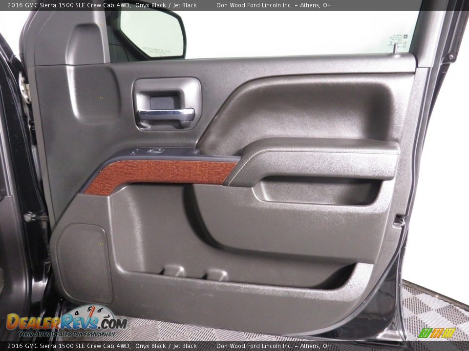 2016 GMC Sierra 1500 SLE Crew Cab 4WD Onyx Black / Jet Black Photo #24