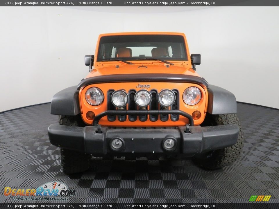 2012 Jeep Wrangler Unlimited Sport 4x4 Crush Orange / Black Photo #4