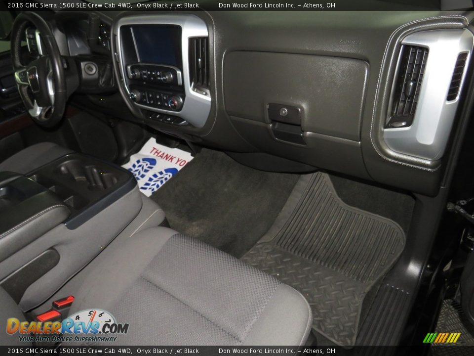 2016 GMC Sierra 1500 SLE Crew Cab 4WD Onyx Black / Jet Black Photo #26
