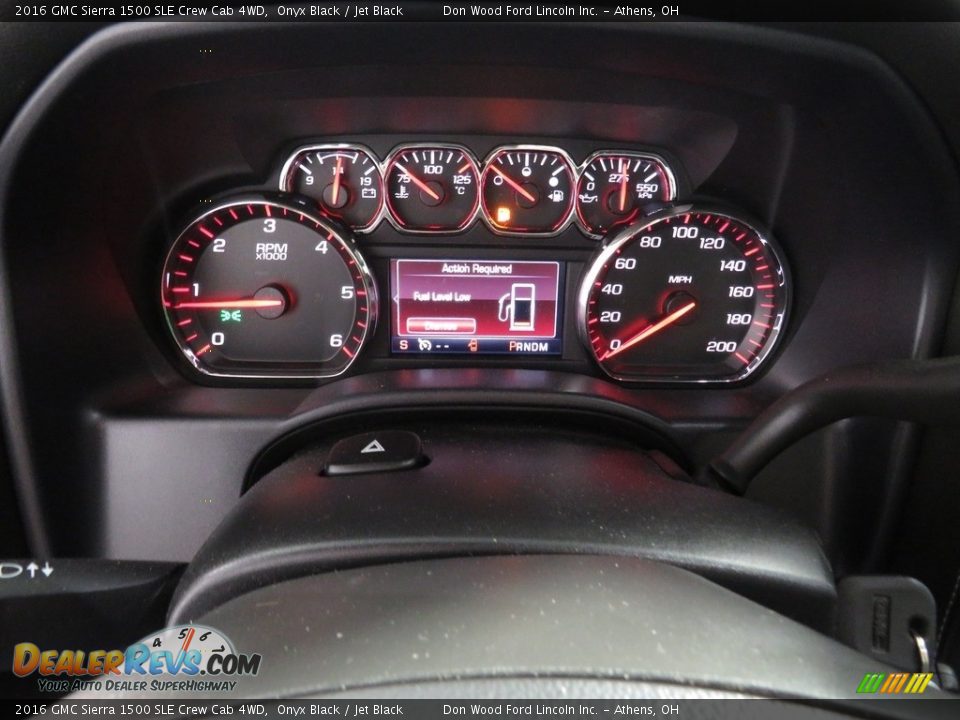 2016 GMC Sierra 1500 SLE Crew Cab 4WD Onyx Black / Jet Black Photo #27