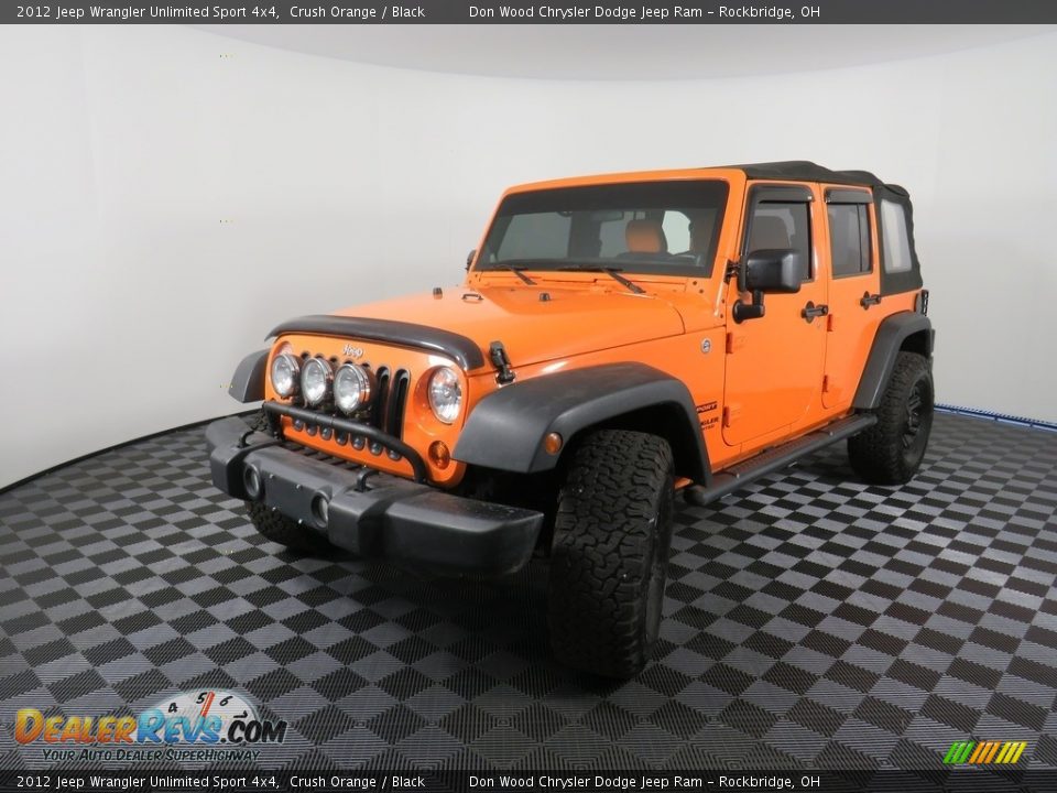 2012 Jeep Wrangler Unlimited Sport 4x4 Crush Orange / Black Photo #7
