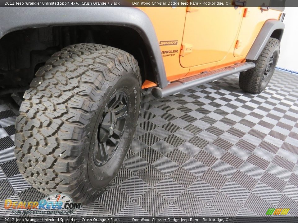 2012 Jeep Wrangler Unlimited Sport 4x4 Crush Orange / Black Photo #8