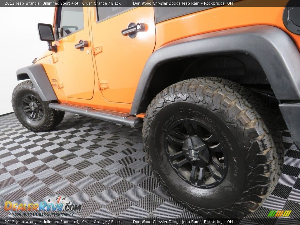 2012 Jeep Wrangler Unlimited Sport 4x4 Crush Orange / Black Photo #9