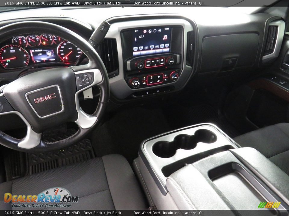 2016 GMC Sierra 1500 SLE Crew Cab 4WD Onyx Black / Jet Black Photo #30