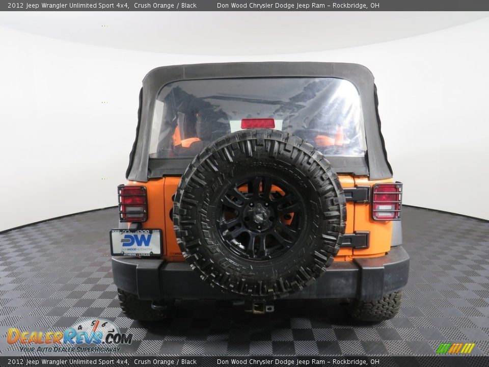 2012 Jeep Wrangler Unlimited Sport 4x4 Crush Orange / Black Photo #11