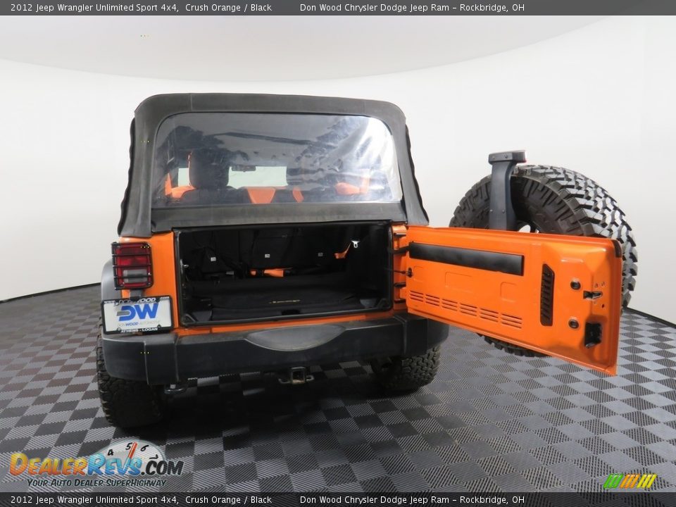 2012 Jeep Wrangler Unlimited Sport 4x4 Crush Orange / Black Photo #12
