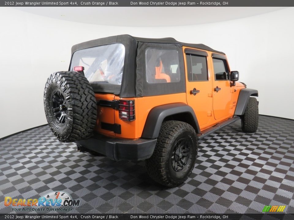 2012 Jeep Wrangler Unlimited Sport 4x4 Crush Orange / Black Photo #14