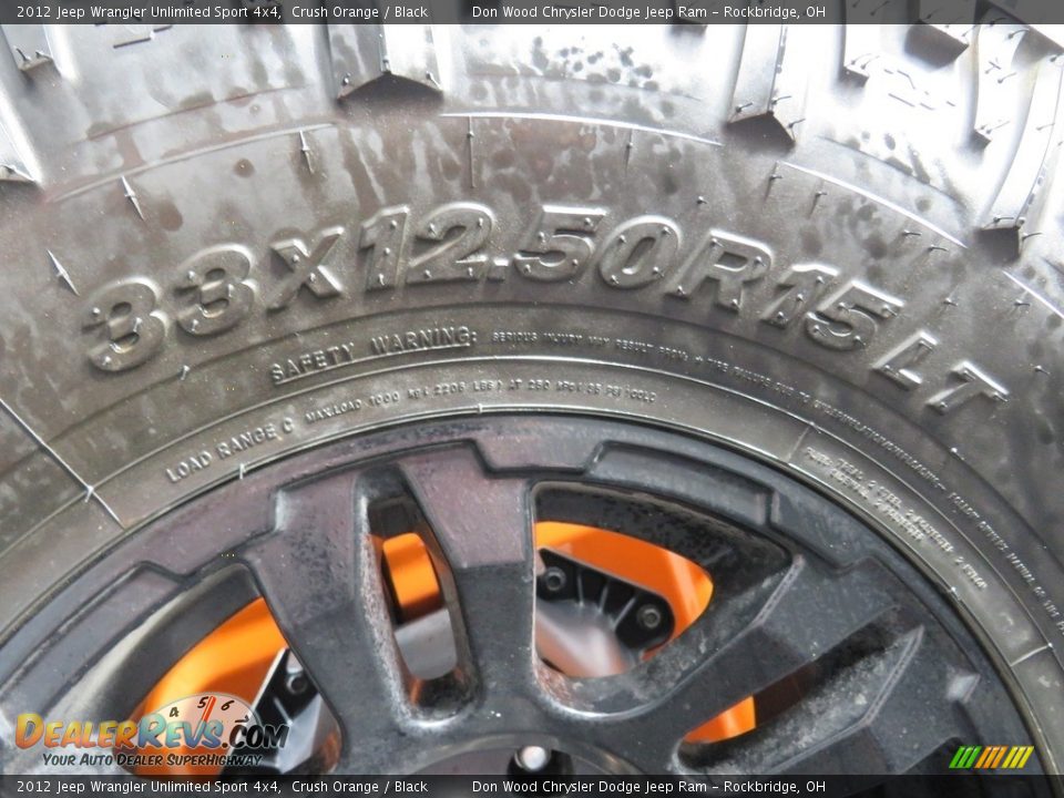 2012 Jeep Wrangler Unlimited Sport 4x4 Crush Orange / Black Photo #16