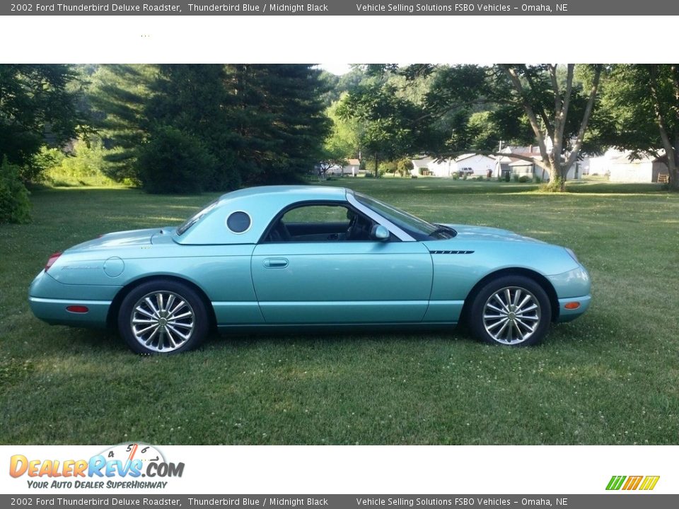 2002 Ford Thunderbird Deluxe Roadster Thunderbird Blue / Midnight Black Photo #4