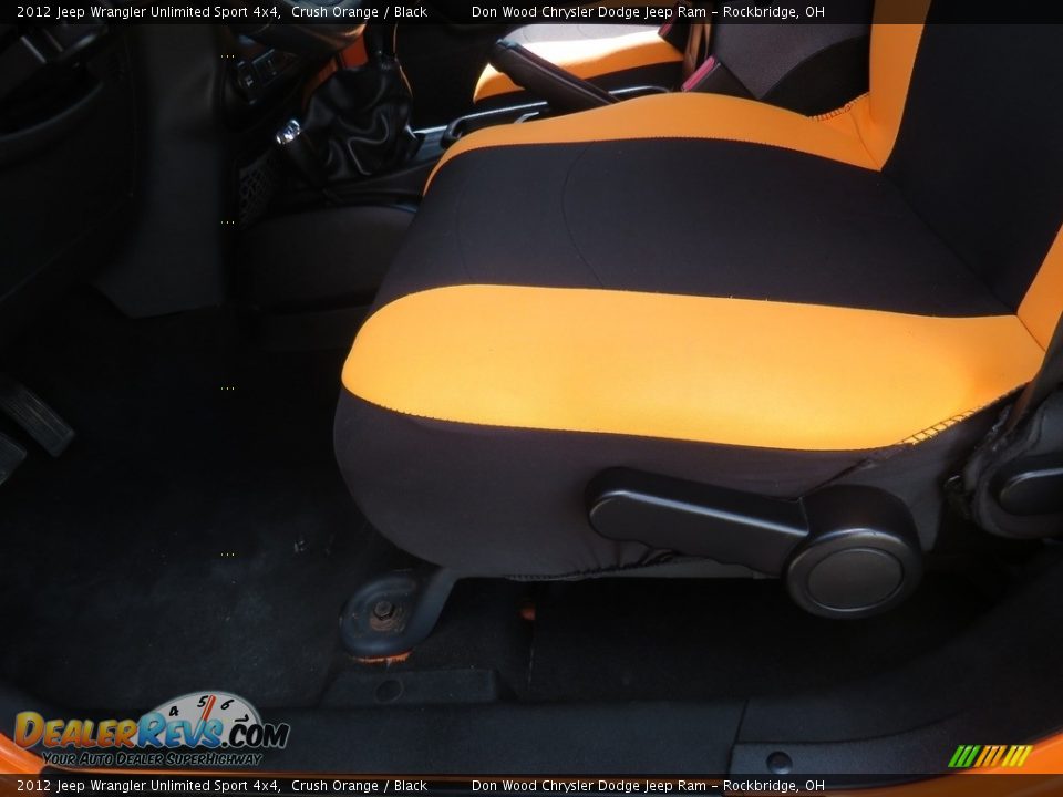 2012 Jeep Wrangler Unlimited Sport 4x4 Crush Orange / Black Photo #19
