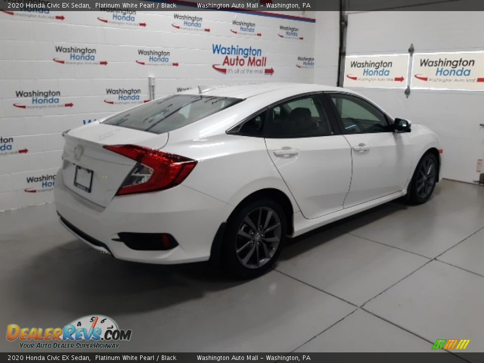 2020 Honda Civic EX Sedan Platinum White Pearl / Black Photo #3