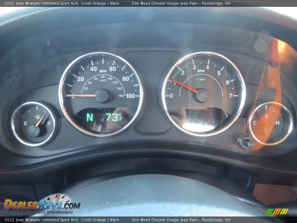 2012 Jeep Wrangler Unlimited Sport 4x4 Crush Orange / Black Photo #20