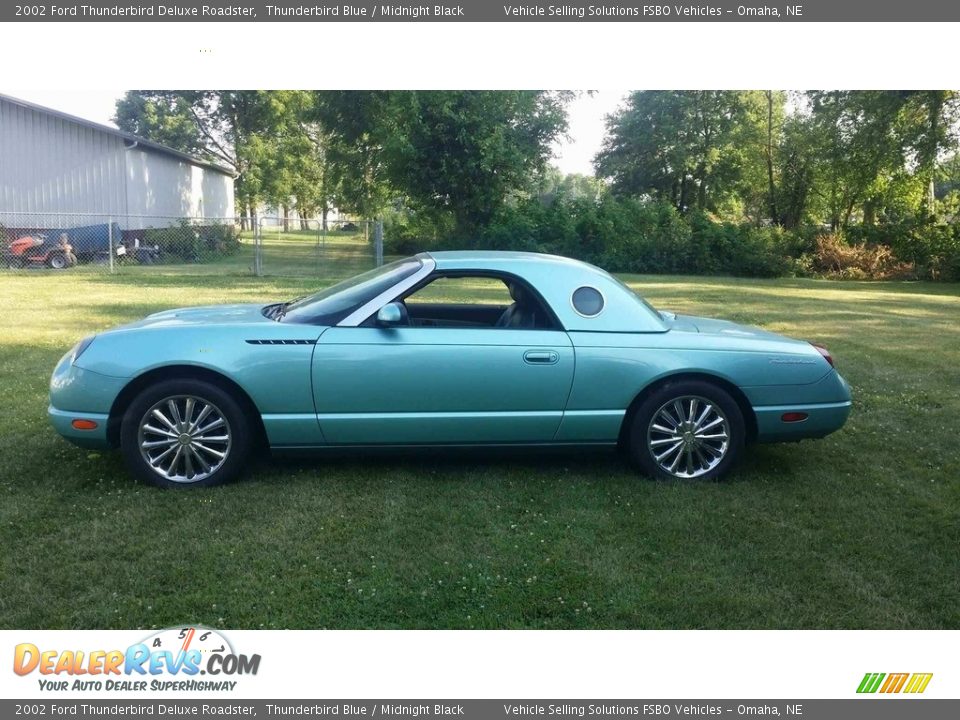 2002 Ford Thunderbird Deluxe Roadster Thunderbird Blue / Midnight Black Photo #6